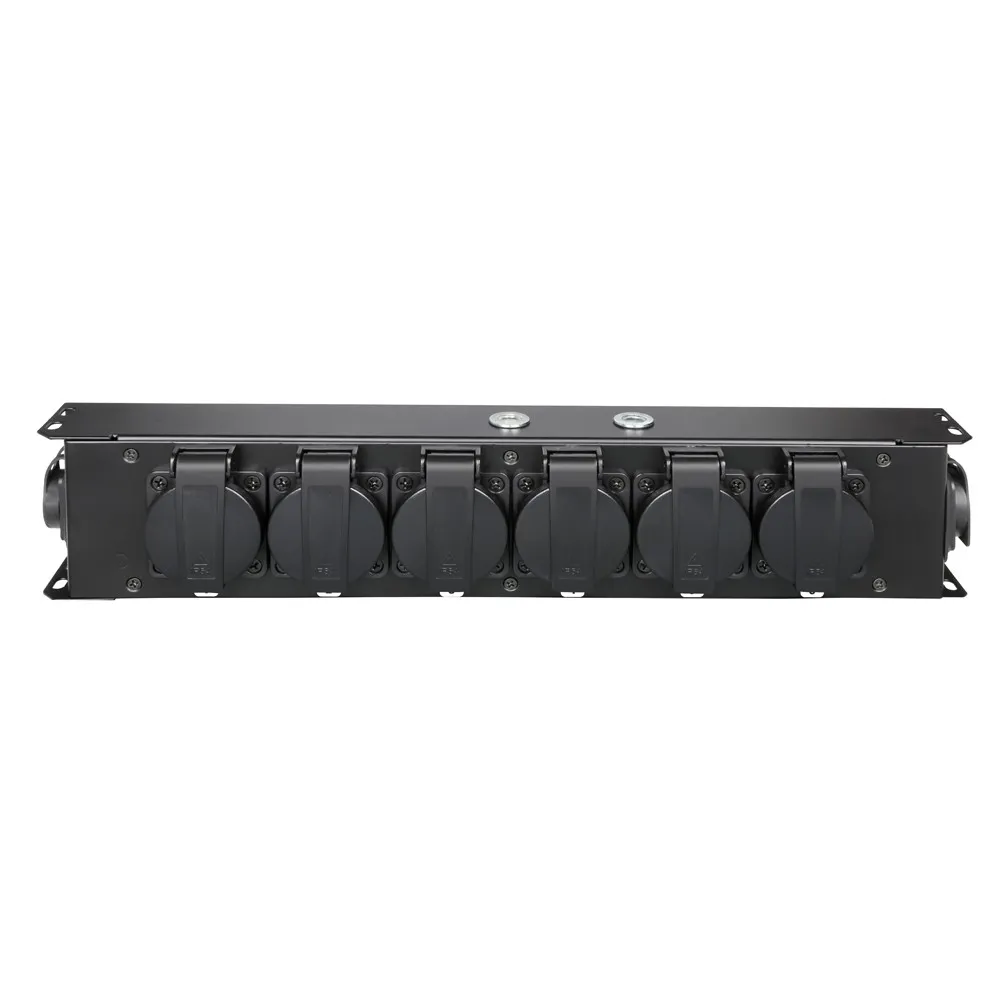 Adam Hall Cables PRO PORT 6 T - Stromverteiler 6 x Schukobuchsen IP54 | IP65 In & IP65 Out