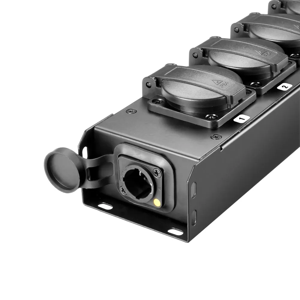 Adam Hall Cables PRO PORT 6 T - Stromverteiler 6 x Schukobuchsen IP54 | IP65 In & IP65 Out