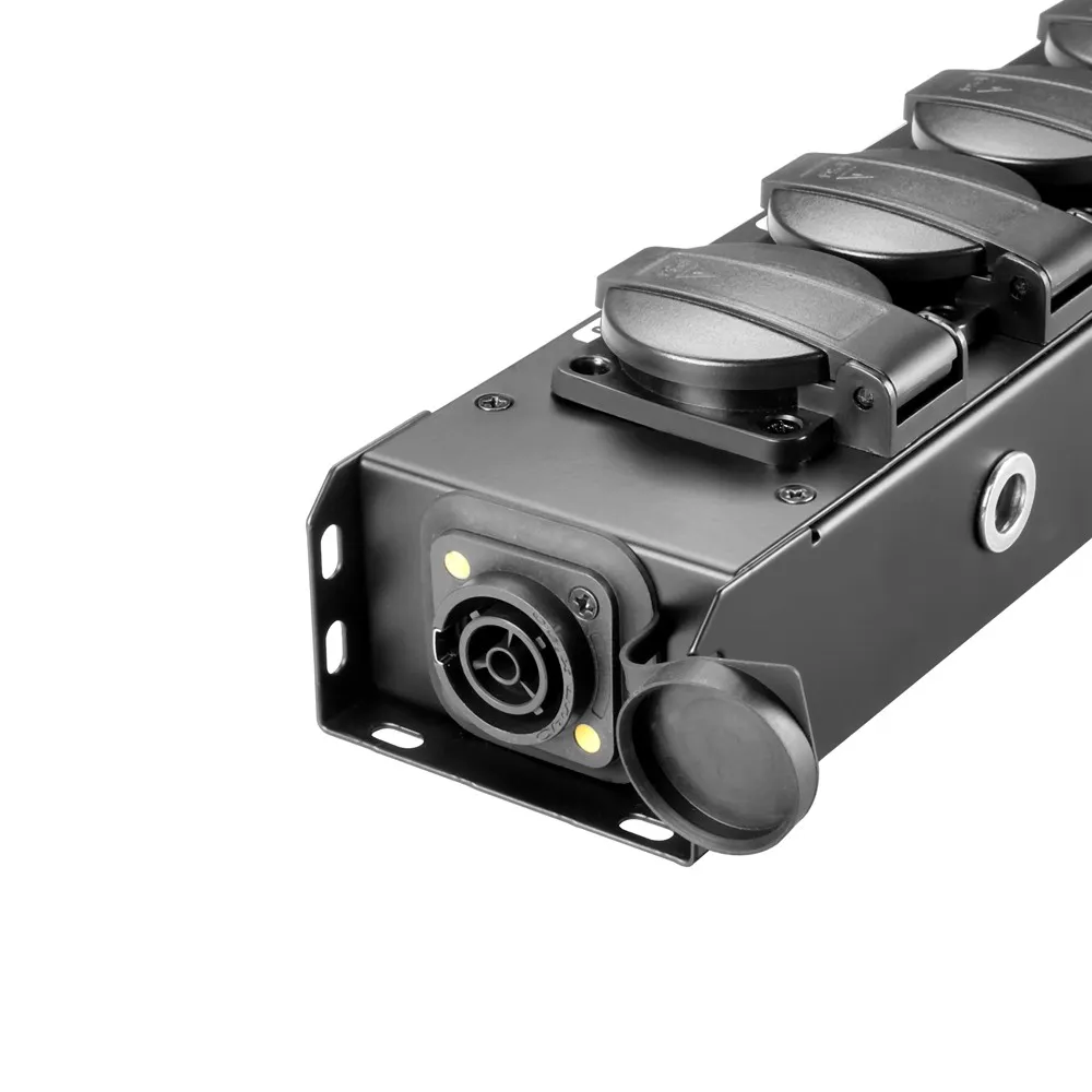 Adam Hall Cables PRO PORT 6 T - Stromverteiler 6 x Schukobuchsen IP54 | IP65 In & IP65 Out