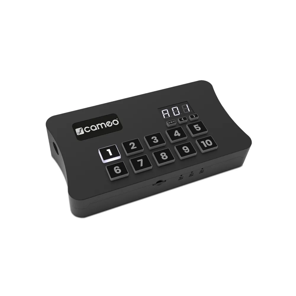Cameo DVC CUE - USB zu DMX-Interface mit bis zu 2048 DMX-Kanälen und beleuchtetem Bedienfeld