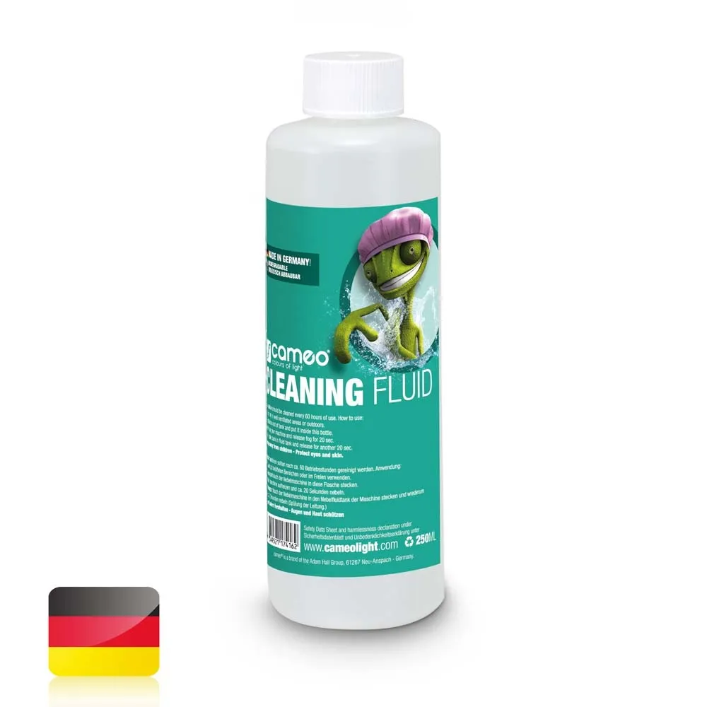 Cameo CLEANING FLUID 0,25 L - Spezialfluid zur Reinigung von Nebelmaschinen 250 ml