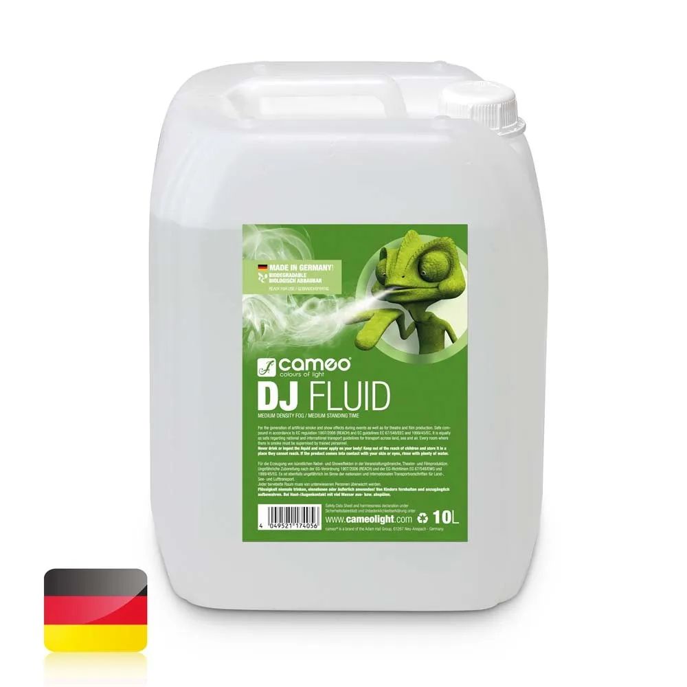 Cameo DJ FLUID 10 L - Nebelfluid mit mittlerer Dichte und mittlerer Standzeit 10 L