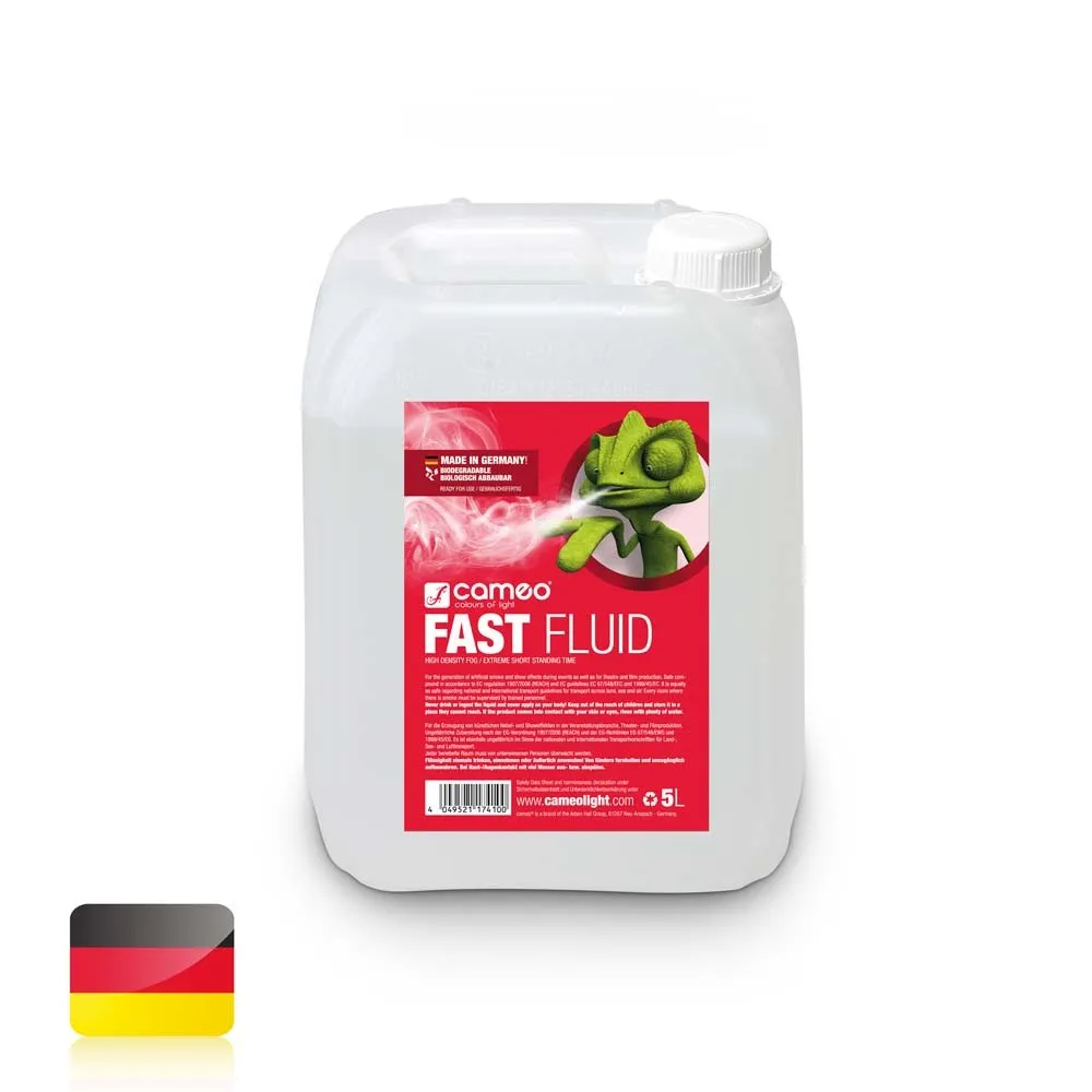 Cameo FAST FLUID 5 L - Nebelfluid mit sehr hoher Dichte und sehr kurzer Standzeit 5 L