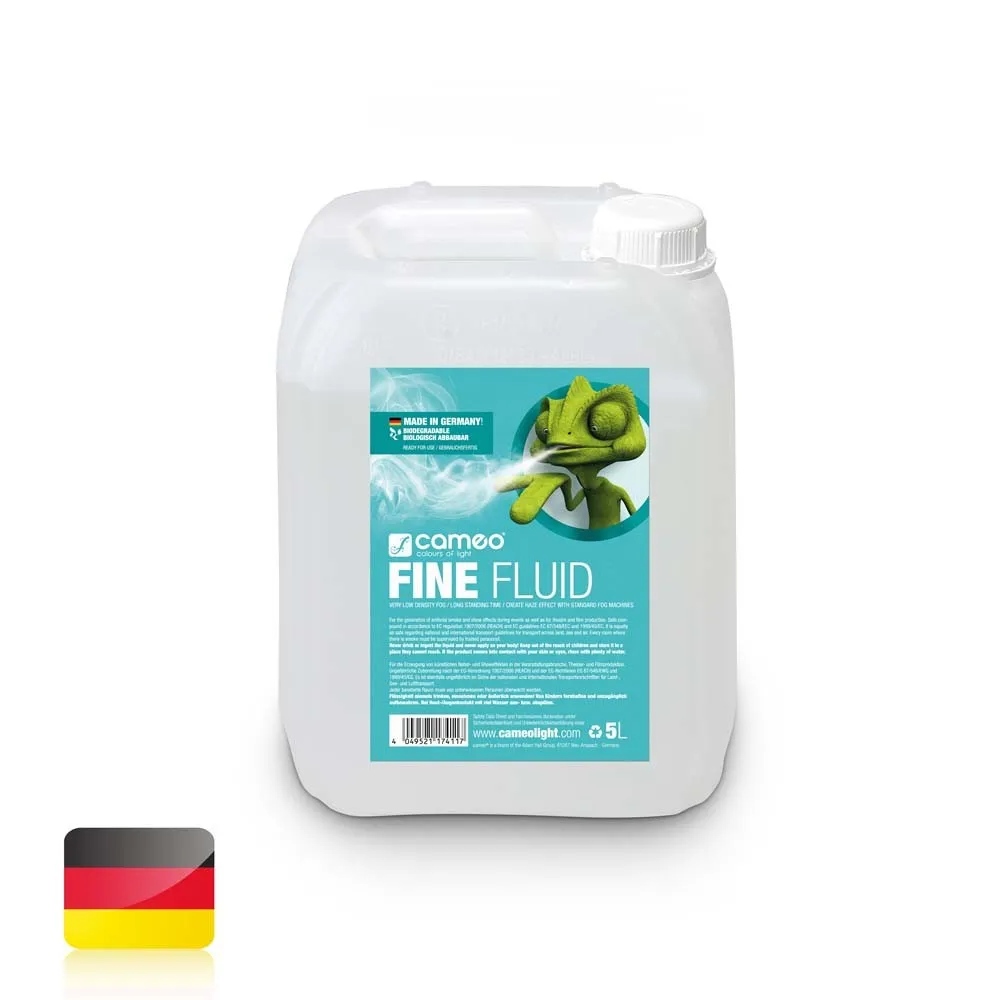 Cameo FINE FLUID 5 L - Haze-Effekt Nebelfluid mit sehr feiner Dichte und sehr langer Standzeit 5 L