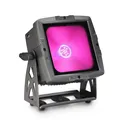 Cameo FLAT PRO FLOOD IP65 TRI - Outdoor Floodlight with 60W Tri-Color COB LED in Black Housing