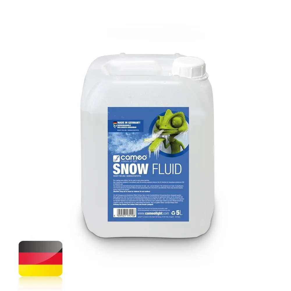 Cameo SNOW FLUID 5 L - Spezialfluid für Schneemaschinen zur Erzeugung von Schaum 5 L