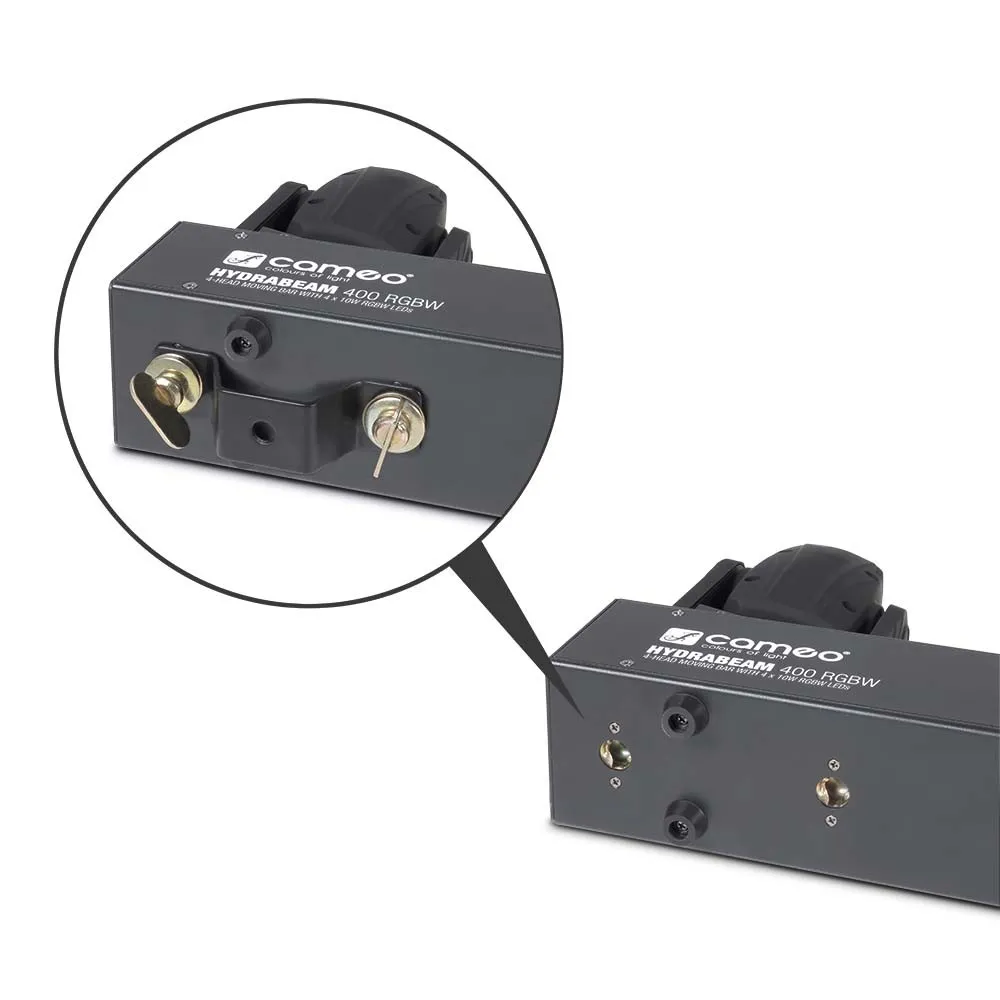Cameo HYDRABEAM 400 RGBW - Lichtanlage mit 4 Ultraschnellen 10 W CREE RGBW Quad-LED Moving Heads