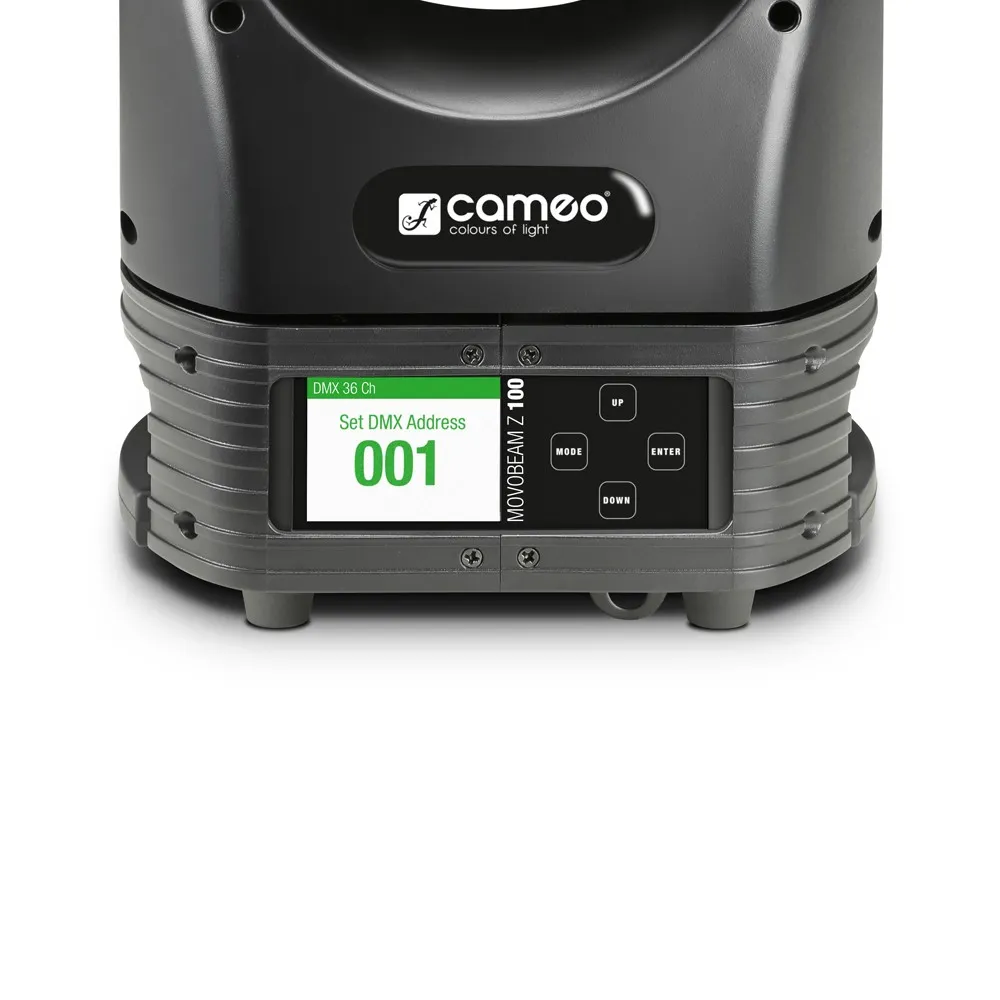 Cameo MOVO BEAM Z100 - Beam Moving Head mit LED-Ring, Endlos-Drehung und Zoom