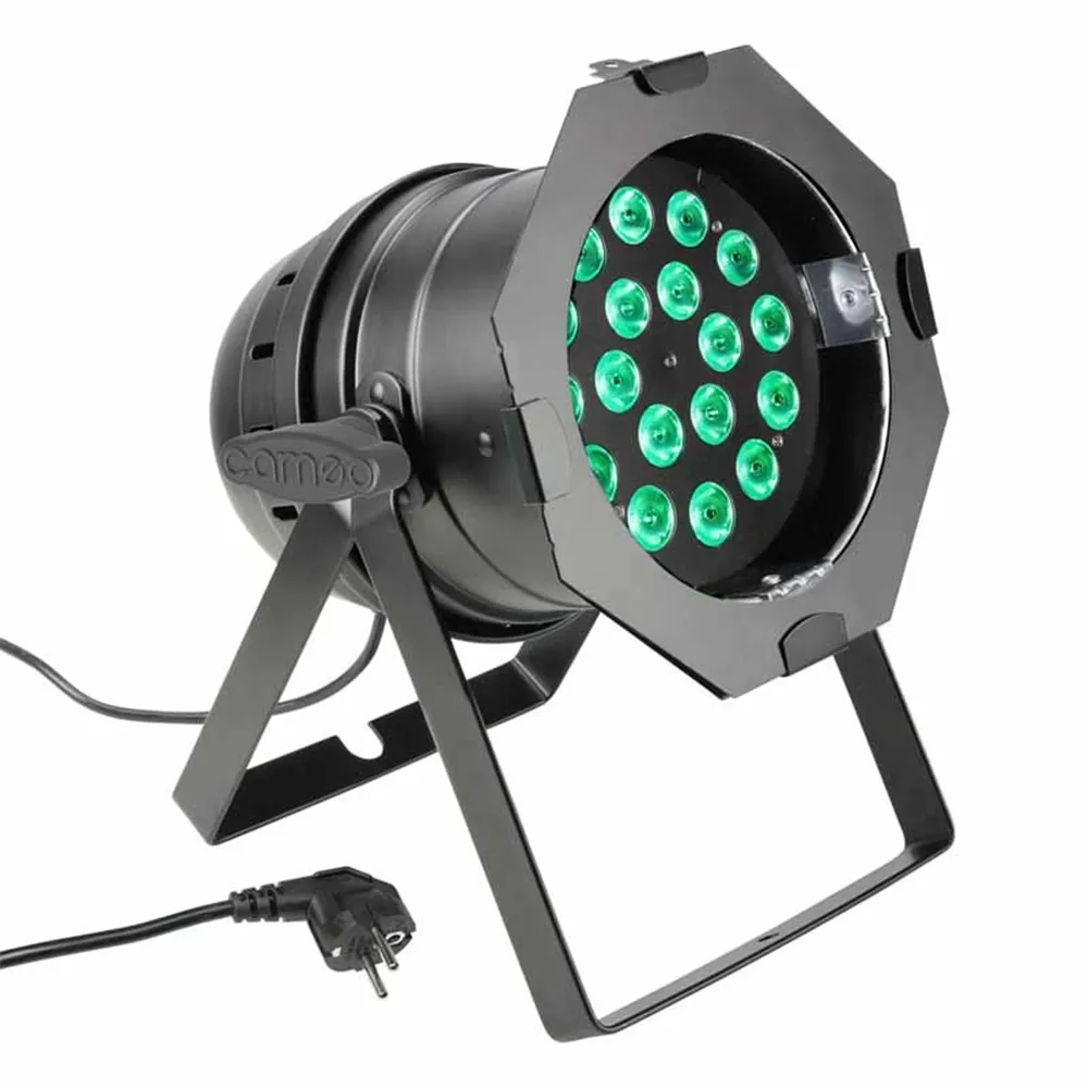 Cameo PAR 64 CAN - 18 x 8W QUAD Colour LED RGBW PAR Scheinwerfer in schwarzem Gehäuse