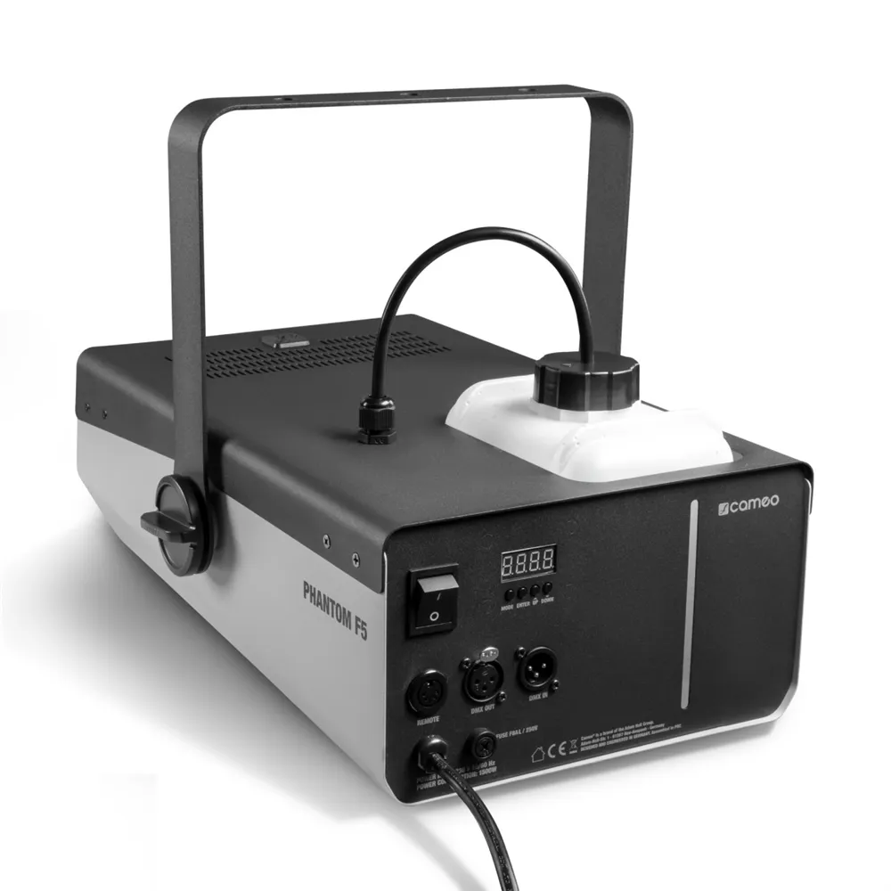 Cameo PHANTOM F5 - Nebelmaschine mit 1500 W Heizleistung und Zweifarbiger Tankbeleuchtung