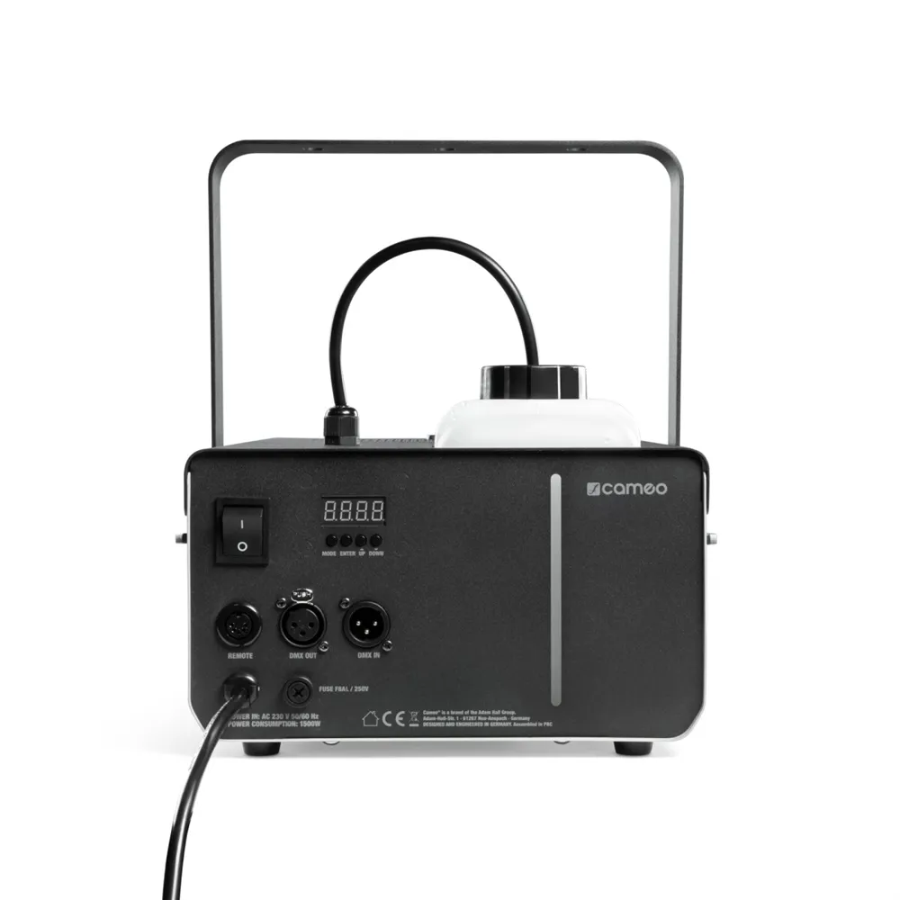 Cameo PHANTOM F5 - Nebelmaschine mit 1500 W Heizleistung und Zweifarbiger Tankbeleuchtung