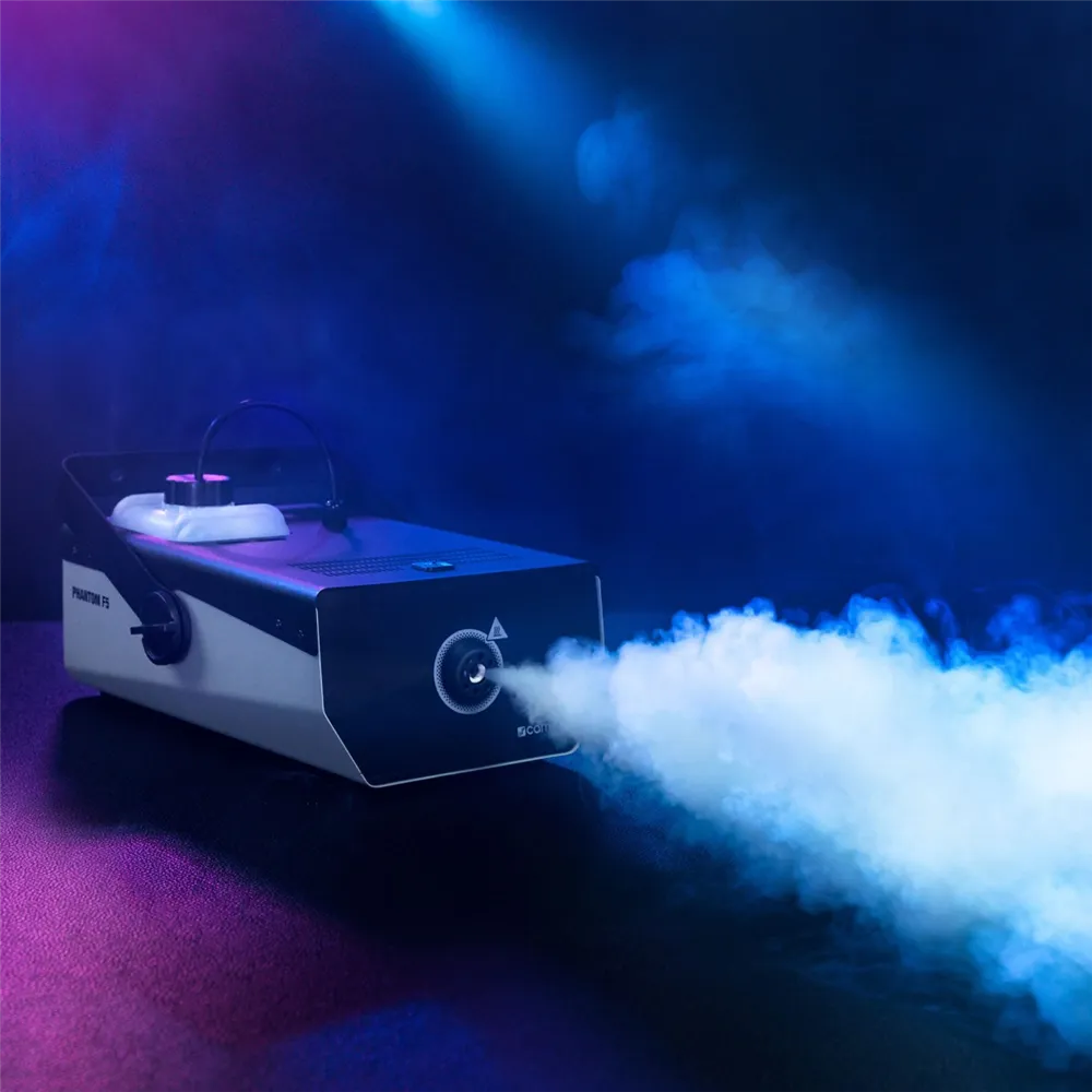 Cameo PHANTOM F5 - Nebelmaschine mit 1500 W Heizleistung und Zweifarbiger Tankbeleuchtung