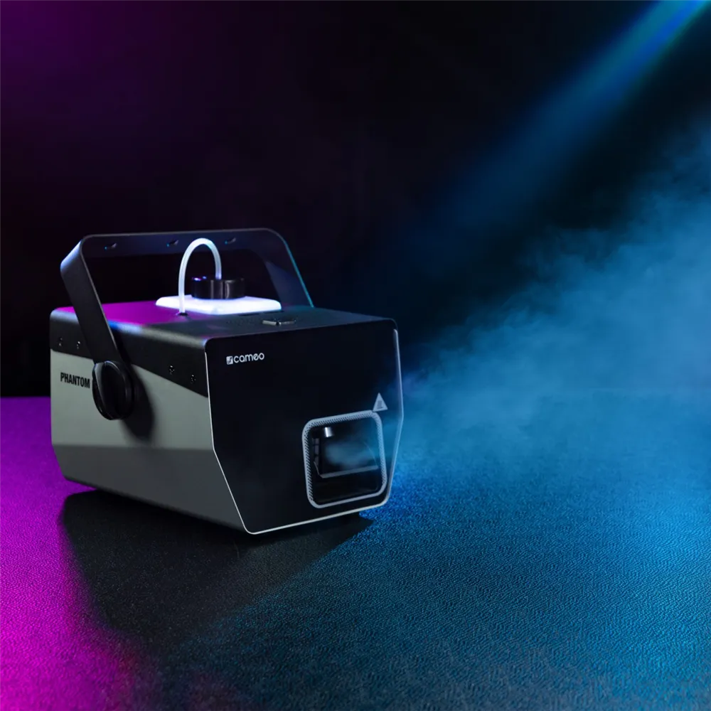 Cameo PHANTOM H2 - Kompakter Hazer mit zweifarbiger Tankbeleuchtung und Füllstandsanzeige