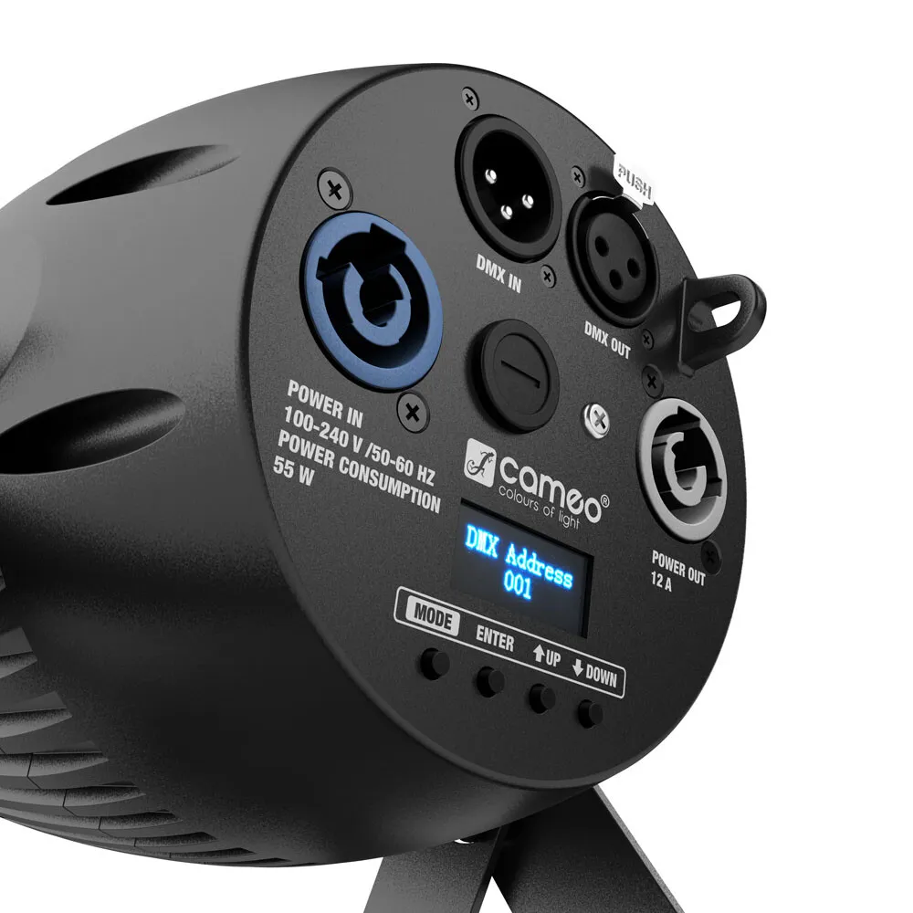 Cameo Q-SPOT 40 RGBW - Kompakter Spot mit 40W RGBW-LED in schwarzer Ausführung