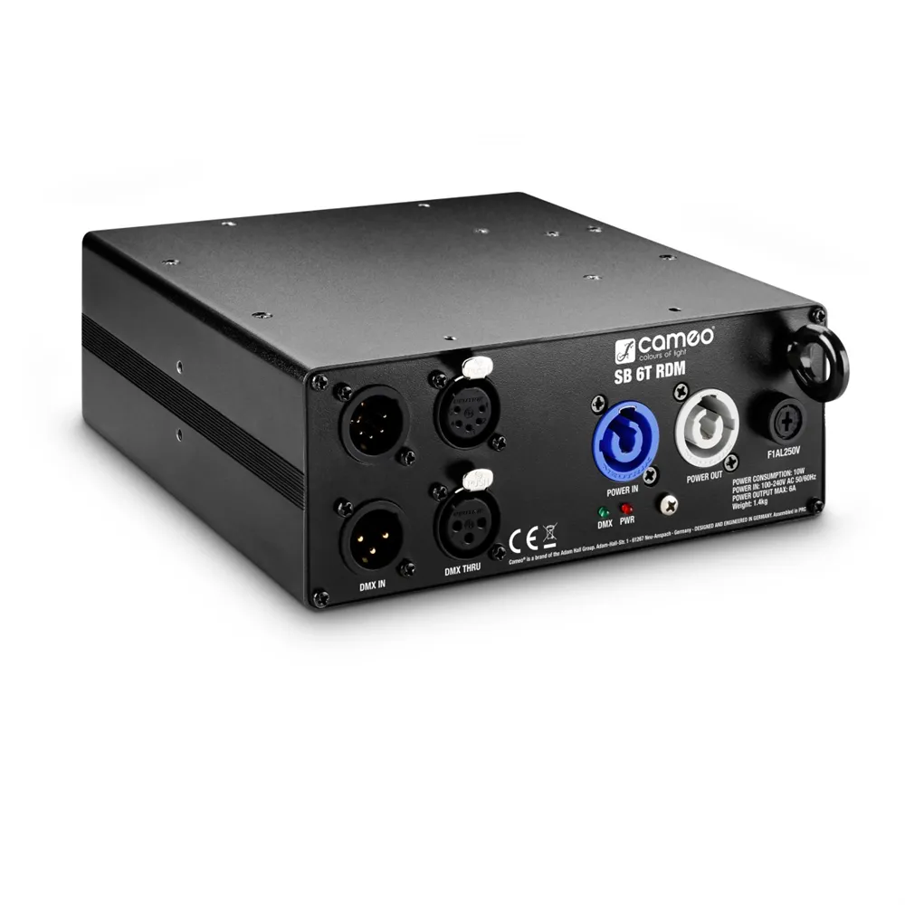 Cameo SB 6 T RDM - 6-Kanal DMX/RDM Splitter/Booster (3- und 5-Pol)