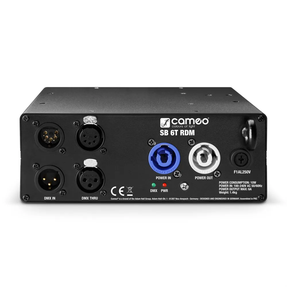 Cameo SB 6 T RDM - 6-Kanal DMX/RDM Splitter/Booster (3- und 5-Pol)