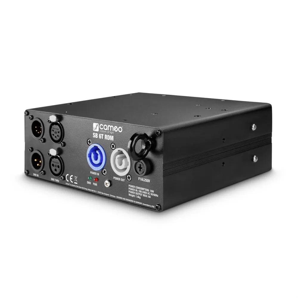 Cameo SB 6 T RDM - 6-Kanal DMX/RDM Splitter/Booster (3- und 5-Pol)