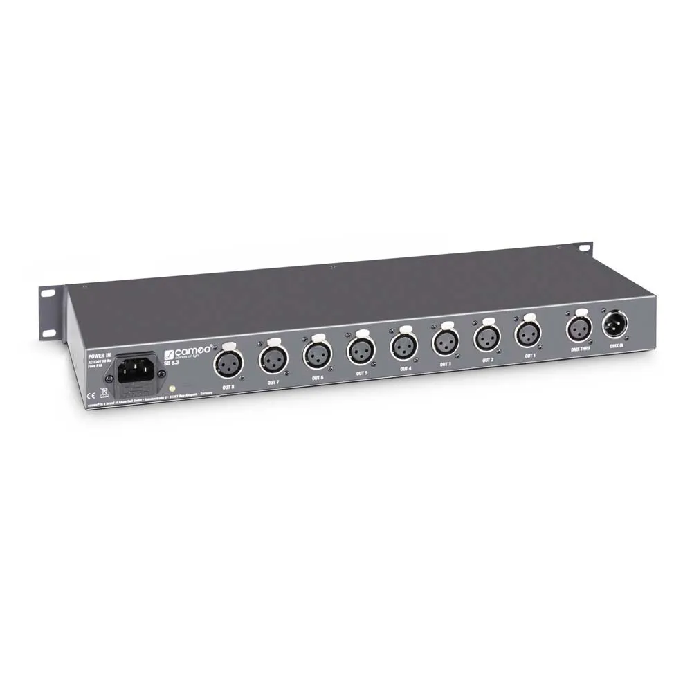 Cameo SB8.3 - 8-Kanal DMX Splitter / Booster (3-Pol)