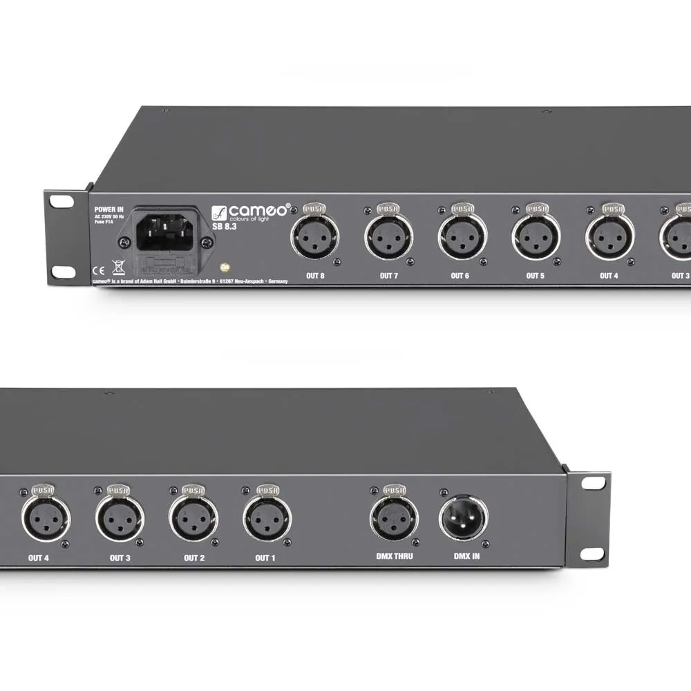 Cameo SB8.3 - 8-Kanal DMX Splitter / Booster (3-Pol)