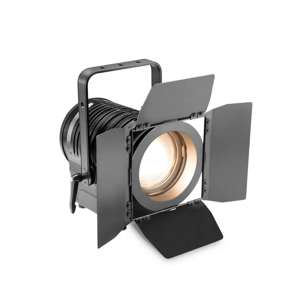 Cameo TS 100 WW - Theater-Spot mit Fresnel-Linse und warmweißer 100 W LED in schwarzem Gehäuse
