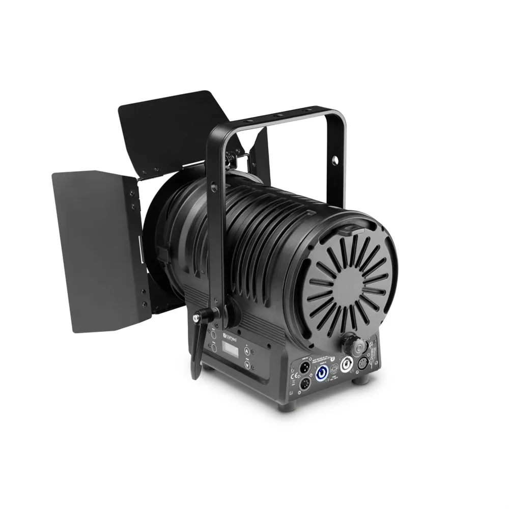 Cameo TS 100 WW - Theater-Spot mit Fresnel-Linse und warmweißer 100 W LED in schwarzem Gehäuse