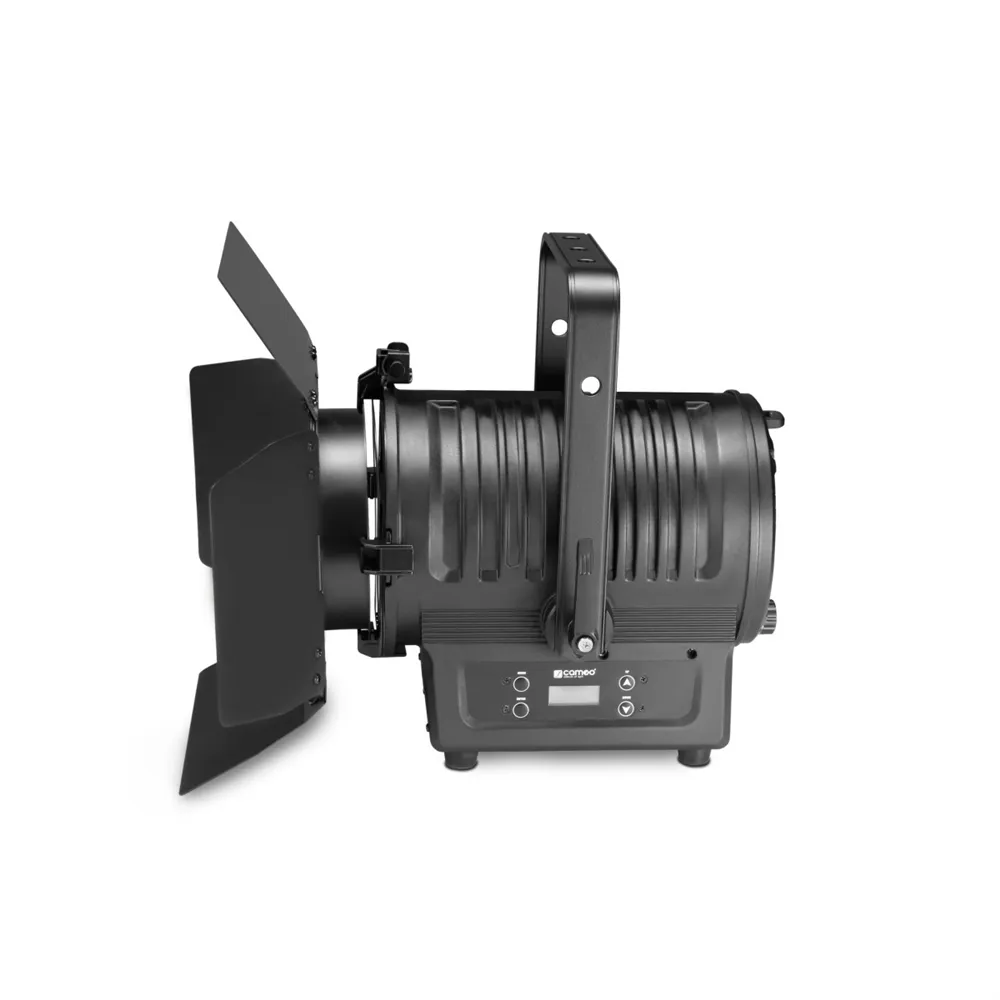 Cameo TS 100 WW - Theater-Spot mit Fresnel-Linse und warmweißer 100 W LED in schwarzem Gehäuse