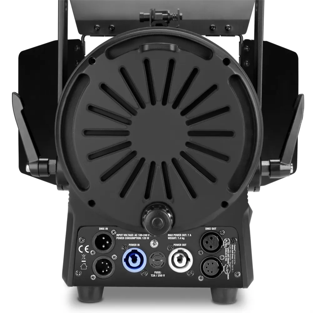 Cameo TS 100 WW - Theater-Spot mit Fresnel-Linse und warmweißer 100 W LED in schwarzem Gehäuse