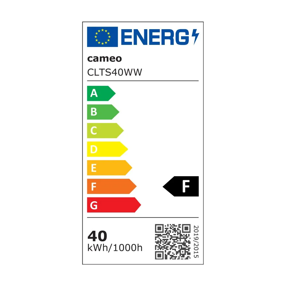 Cameo TS 40 WW - Theater-Spot mit Plankonvexlinse und warmweißer 40W LED in schwarzem Gehäuse