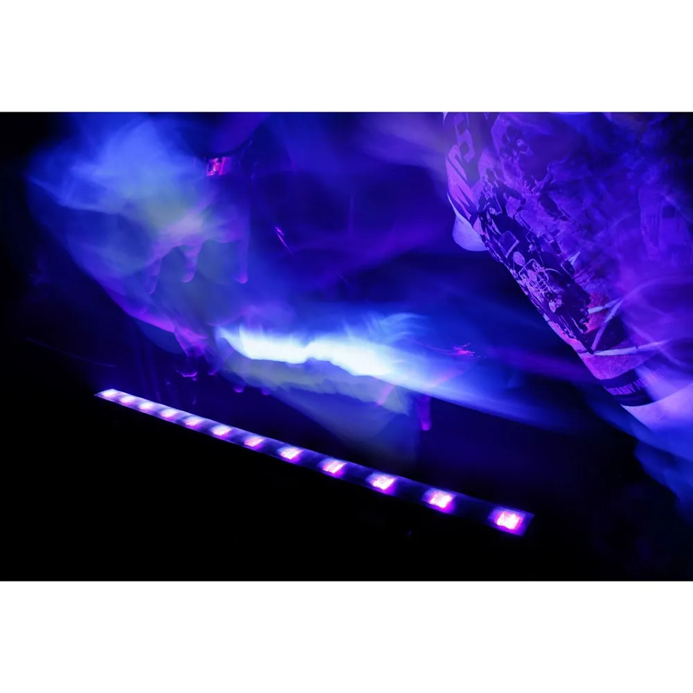 Cameo UV BAR 200 IR - 12 x 3 W UV LED Bar in Schwarzem Gehäuse mit IR-Fernbedienung