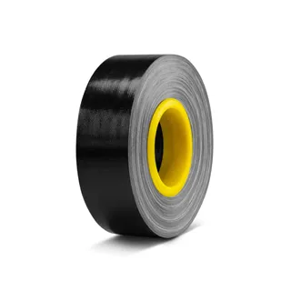 Defender EXA-TAPE B 50 ERGO-CORE - Premium Gewebeklebeband mit ERGO-Core, Schwarz, glänzend, 50 mm x 50 m