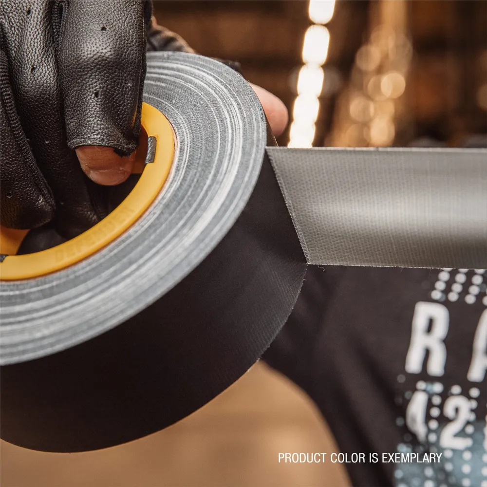 Defender EXA-TAPE B 50 ERGO-CORE - Premium Gewebeklebeband mit ERGO-Core, Schwarz, glänzend, 50 mm x 50 m
