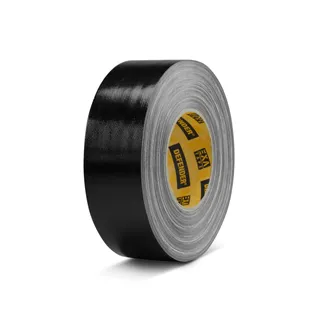 Defender EXA-TAPE B 50 BULK - Premium Gewebeklebeband Bulk, Schwarz, glänzend, 50 mm x 50 m