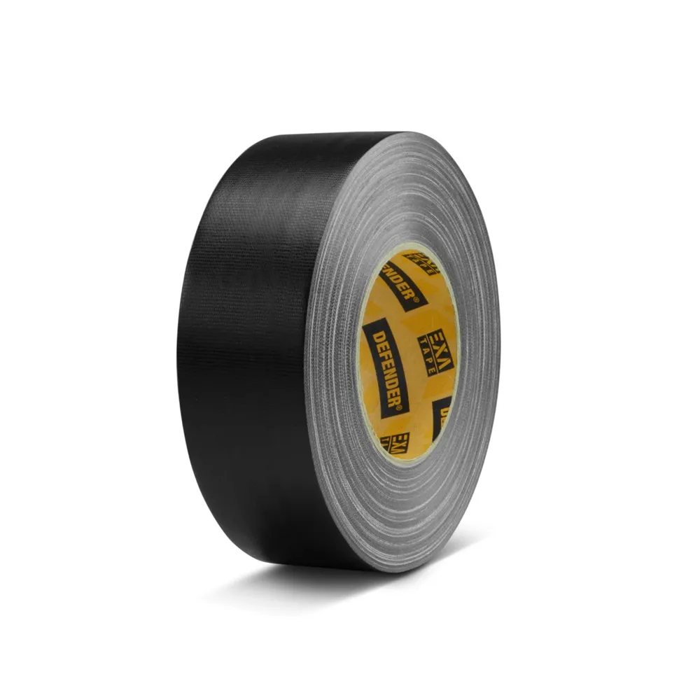 Defender EXA-TAPE BM 50 ERGO-CORE - Premium Gewebeklebeband mit ERGO-Core, Schwarz, matt, 50 mm x 50 m