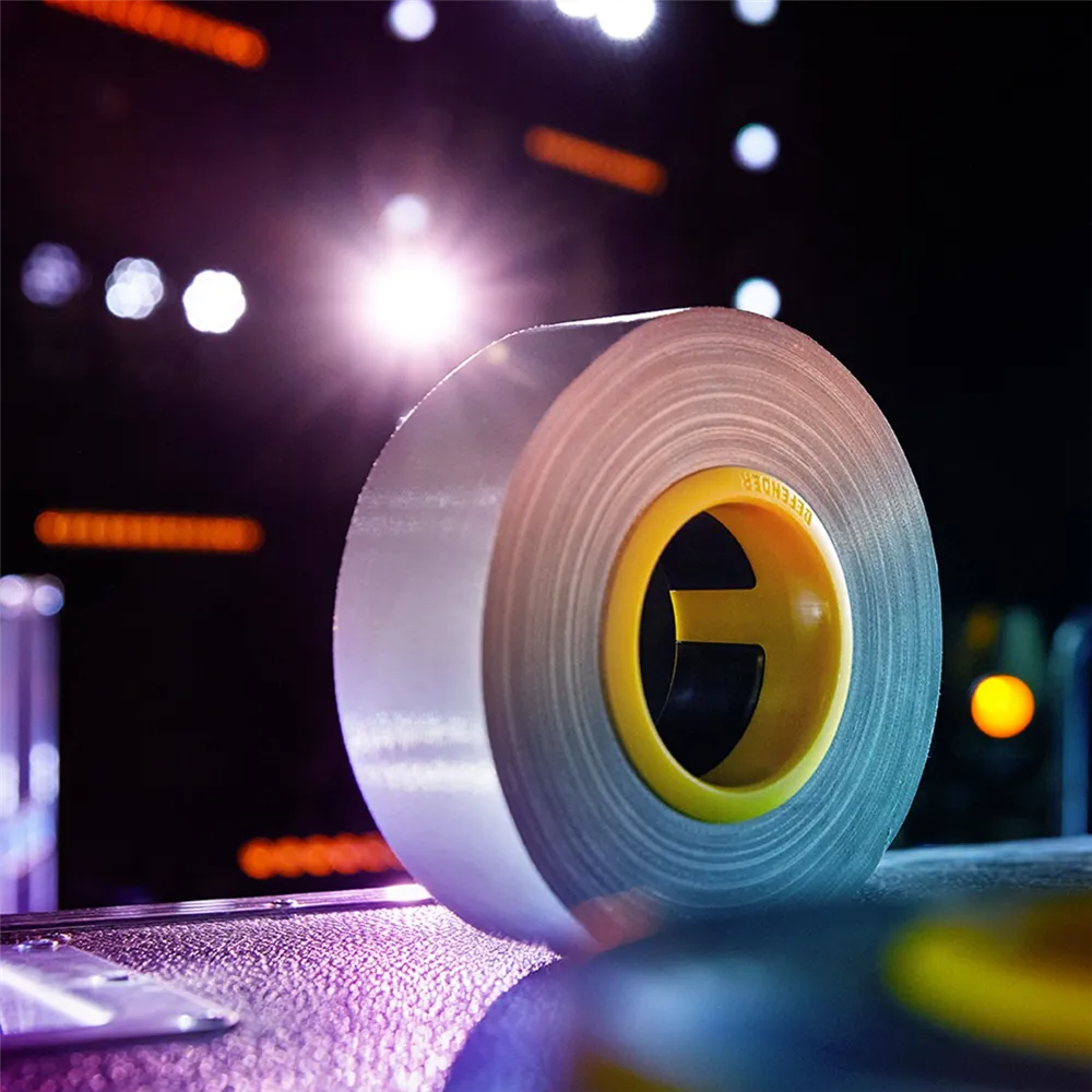 Defender EXA-TAPE S 50 ERGO-CORE - Premium Gewebeklebeband mit ERGO-Core, Silber, glänzend, 50 mm x 50 m