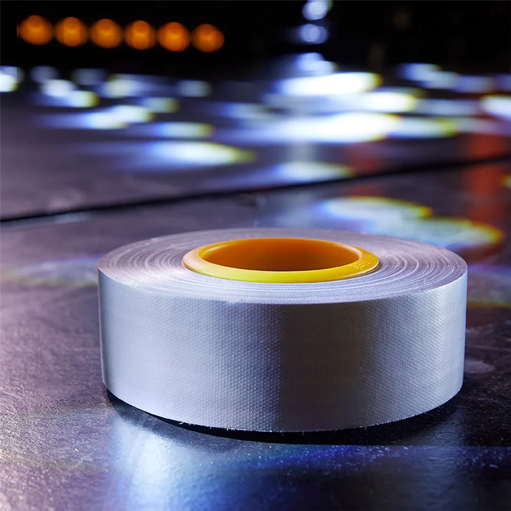 Defender EXA-TAPE S 50 ERGO-CORE - Premium Gewebeklebeband mit ERGO-Core, Silber, glänzend, 50 mm x 50 m