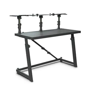 Gravity FDJT 01 - DJ-Tisch mit Flexibler Lautsprecher und Laptop Ablage