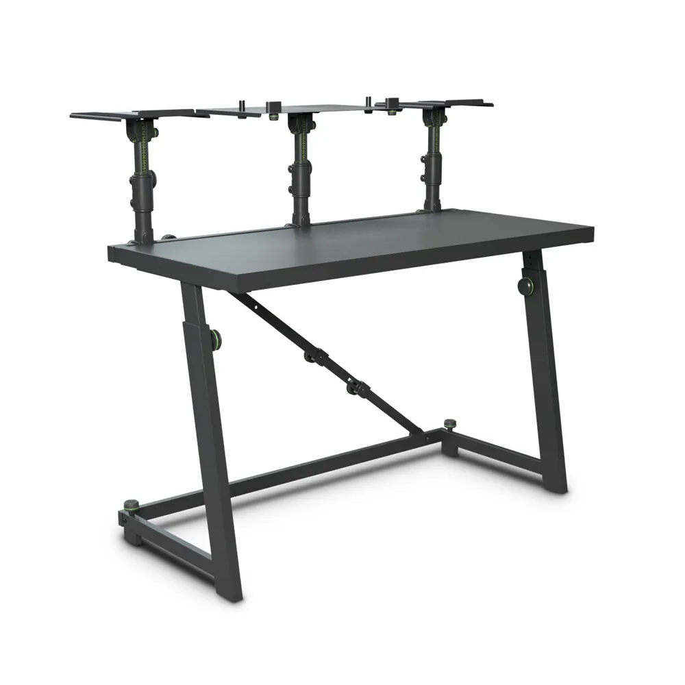Gravity FDJT 01 - DJ-Tisch mit Flexibler Lautsprecher und Laptop Ablage
