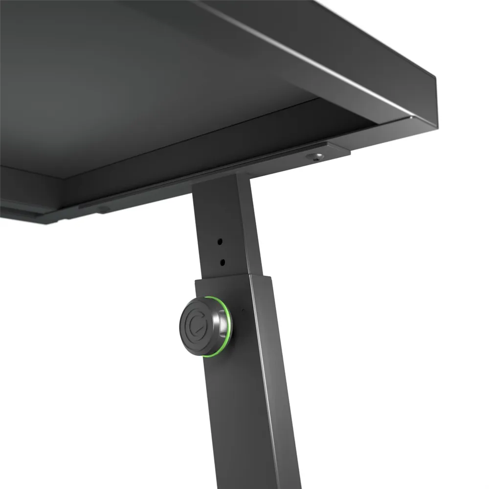 Gravity FDJT 01 - DJ-Tisch mit Flexibler Lautsprecher und Laptop Ablage