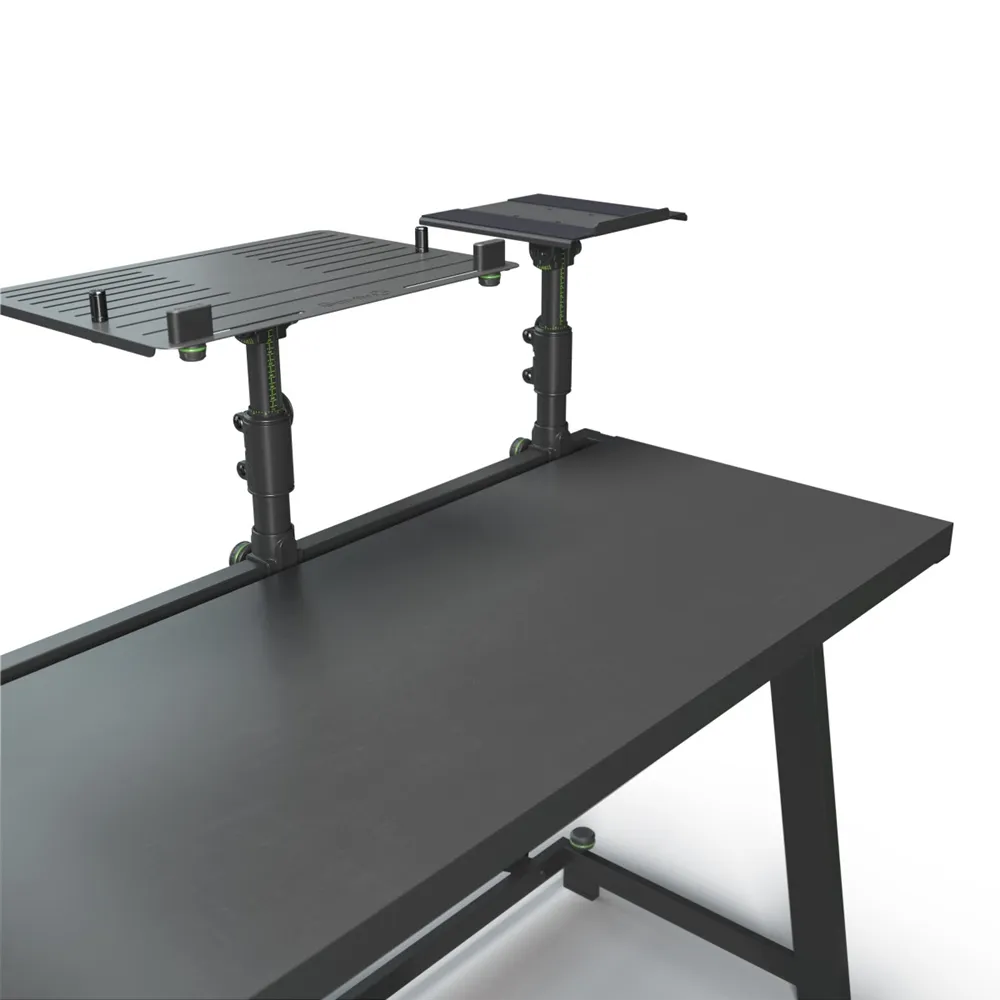 Gravity FDJT 01 - DJ-Tisch mit Flexibler Lautsprecher und Laptop Ablage