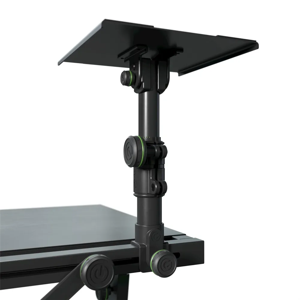 Gravity FDJT 01 - DJ-Tisch mit Flexibler Lautsprecher und Laptop Ablage