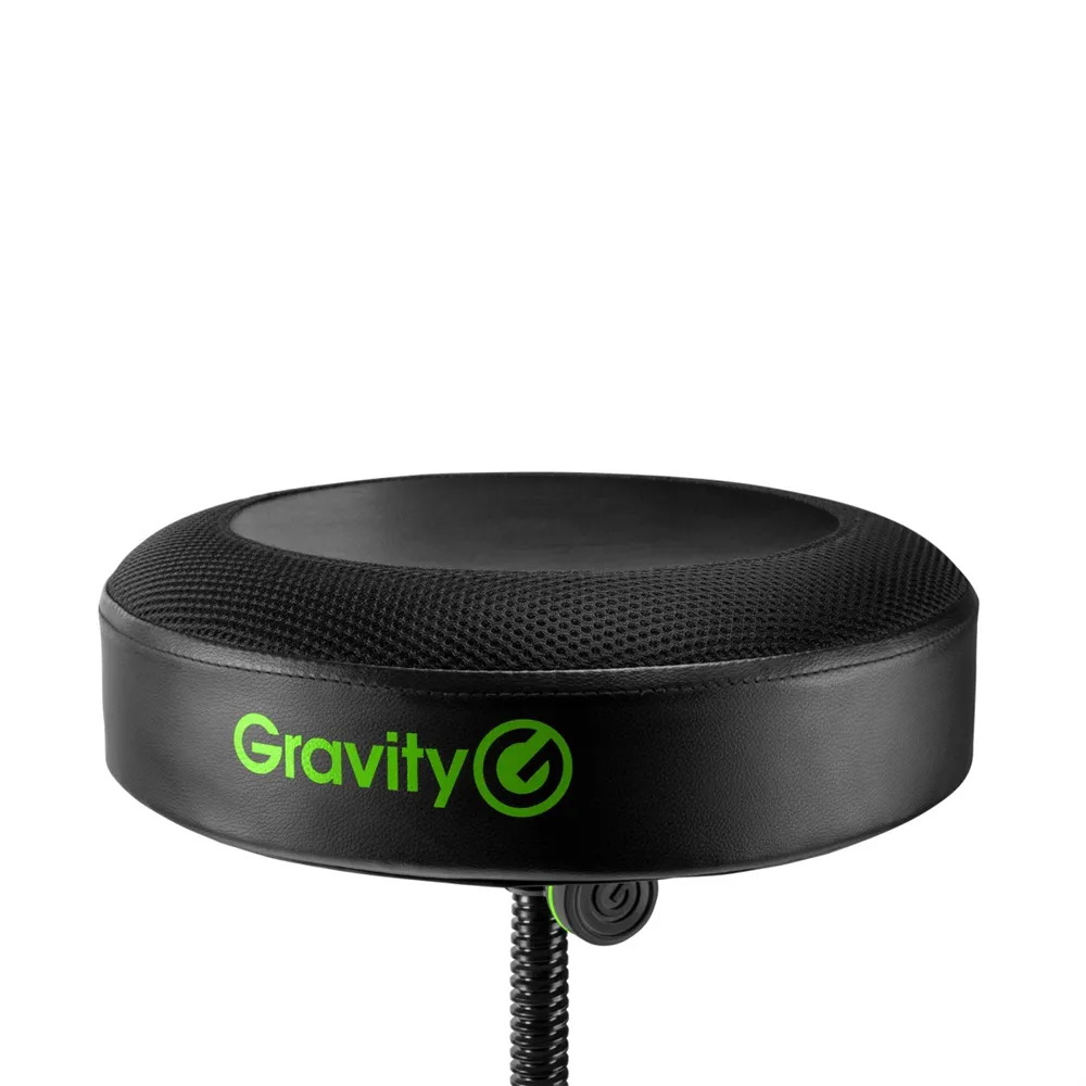 Gravity FD SEAT 1 - Runder Musikerhocker, Klappbar, Höhenverstellbar