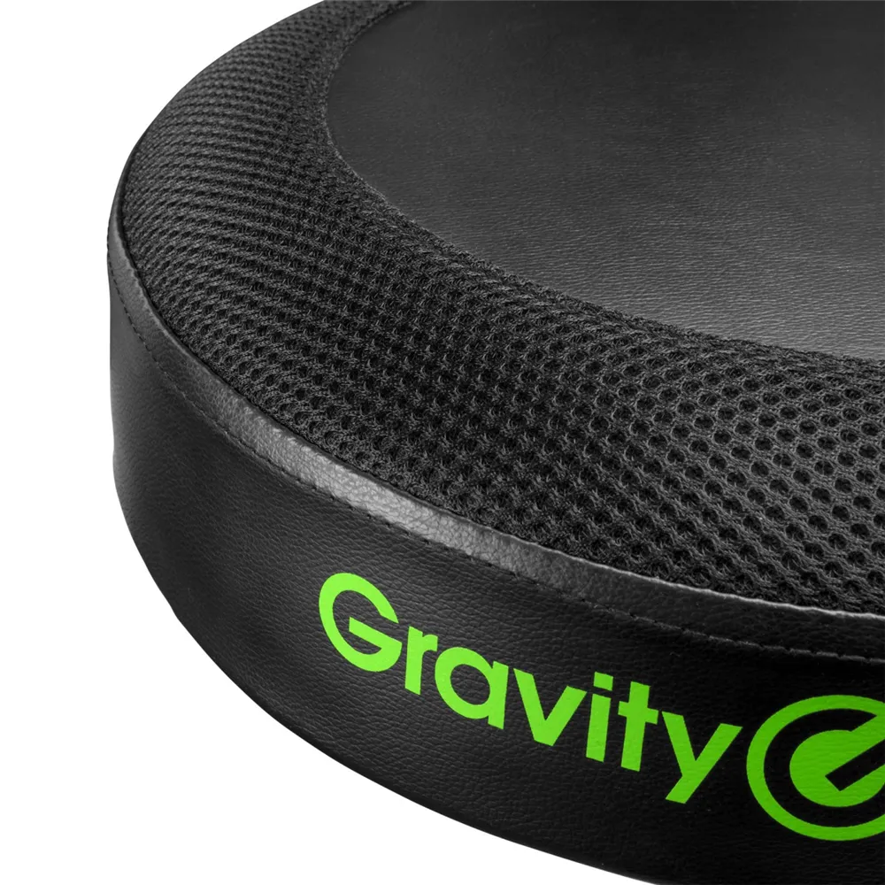 Gravity FD SEAT 1 - Runder Musikerhocker, Klappbar, Höhenverstellbar