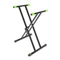 Gravity KSX 2 - Keyboardstativ X-Form, Doppelt, Schwarz