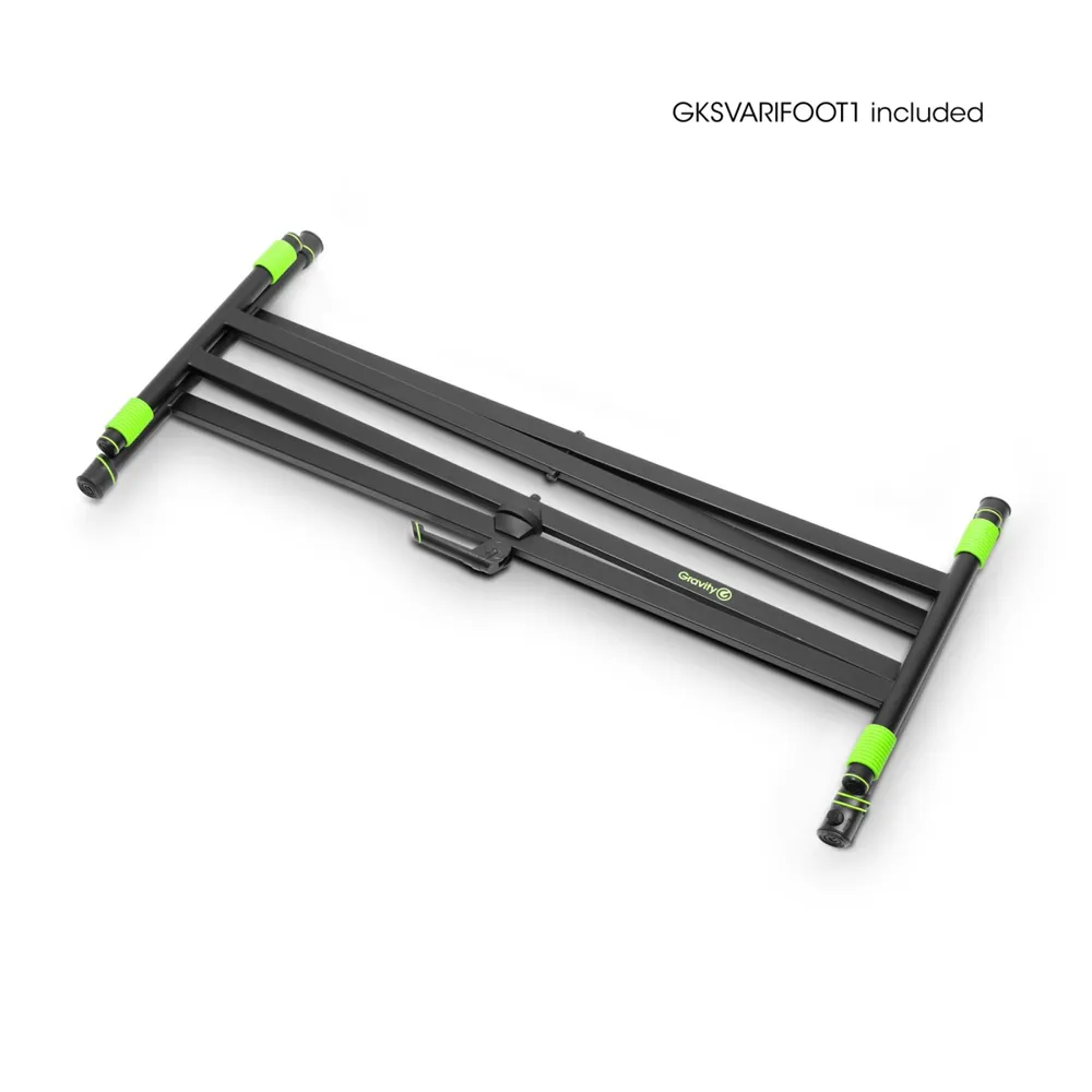 Gravity KSX 2 - Keyboardstativ X-Form, Doppelt, Schwarz