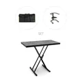 Gravity KSX 2 RD SET 2 - Keyboardstativ X-Form doppelt und Auflagetisch Set 2