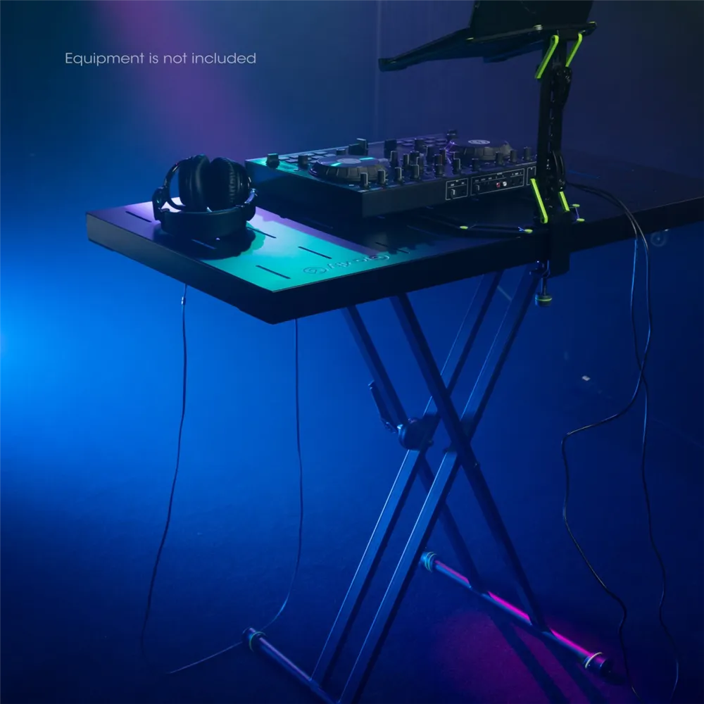 Gravity KSX 2 RD SET 2 - Keyboardstativ X-Form doppelt und Auflagetisch Set 2