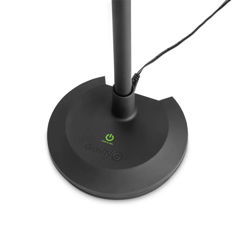 Gravity LED PL 2B - LED Tisch- und Pianoleuchte mit Dimmer und USB-Ladeausgang