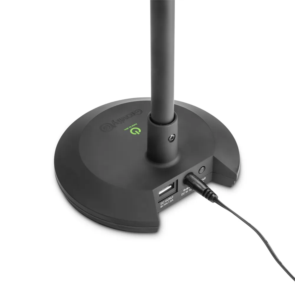 Gravity LED PL 2B - LED Tisch- und Pianoleuchte mit Dimmer und USB-Ladeausgang
