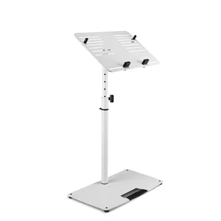 Gravity LTS T 02 W - Universal Laptop-Ständer mit verstellbaren Haltepins und Stahlfuß