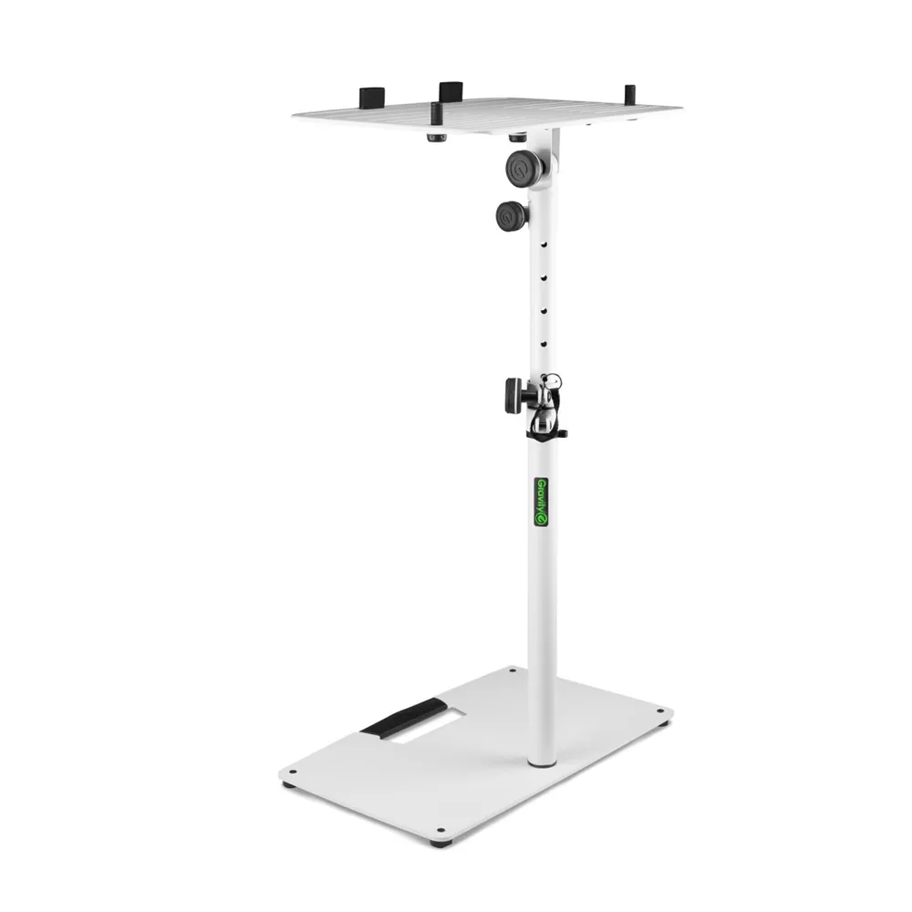 Gravity LTS T 02 W - Universal Laptop-Ständer mit verstellbaren Haltepins und Stahlfuß